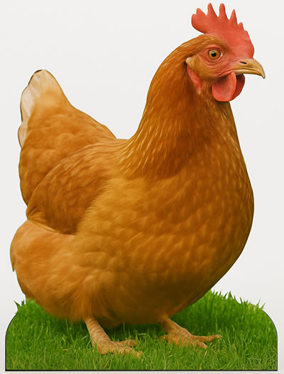 Chicken Cardboard Cutout Standup