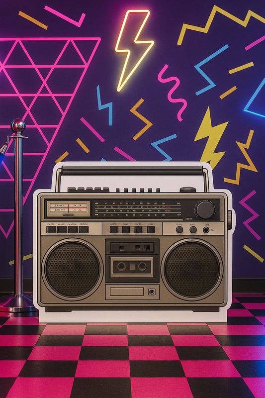 Boom Box Cardboard Cutout Standup