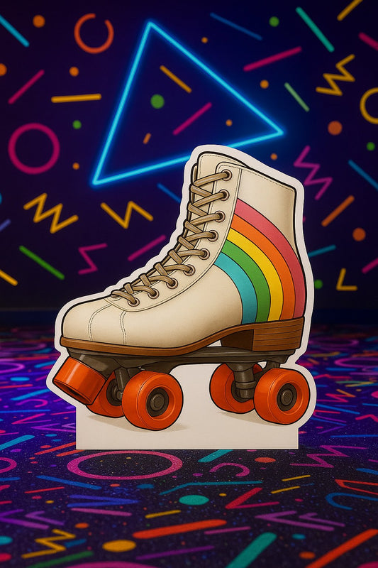 Roller Skates Cardboard Cutout Standup