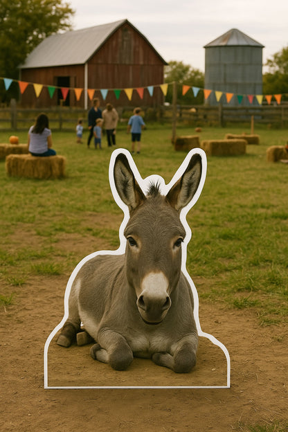 Donkey Laying Down Cardboard Cutout Standup